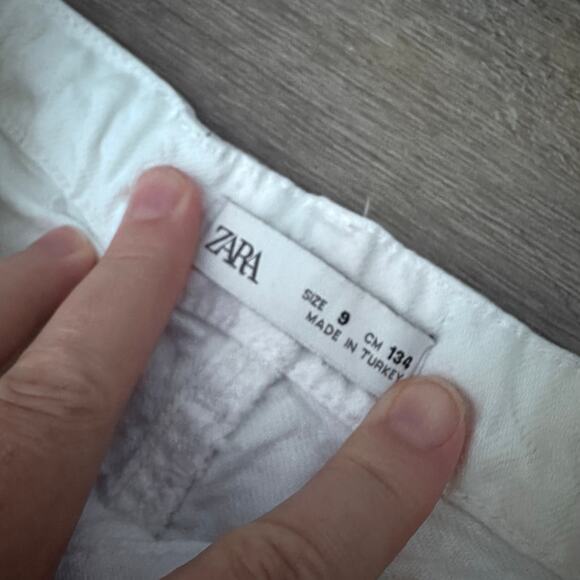 Zara Girls Size 9 White wide leg Jeans - Picture 2 of 8